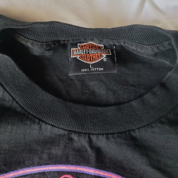 Harley Davidson Vintage 1994 Single Stich T Shirt Rock and Roll Diner Eagle 2 Si - Picture 6 of 14